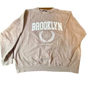 Brooklyn XXL Sweatshirt Brooklyn NY Crewneck Sweatshirt Adult Unisex By Boohoo.